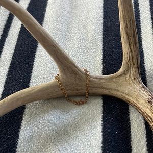 Cute, chained, gold, anklet bracelet